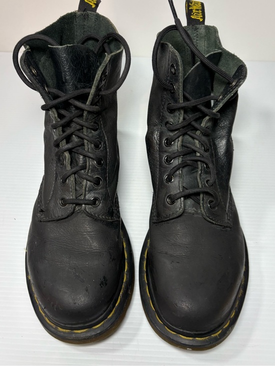 Dr. Martens Shoes - Dr. Martens 1460 Pascal Black Virginia Leather 8-Eye Boots – US Women’s 8